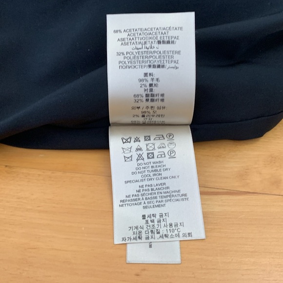 Burberry London Women's Size 20 Black Skirt Classic 98% Wool Lined Knee Length - Picture 11 of 14